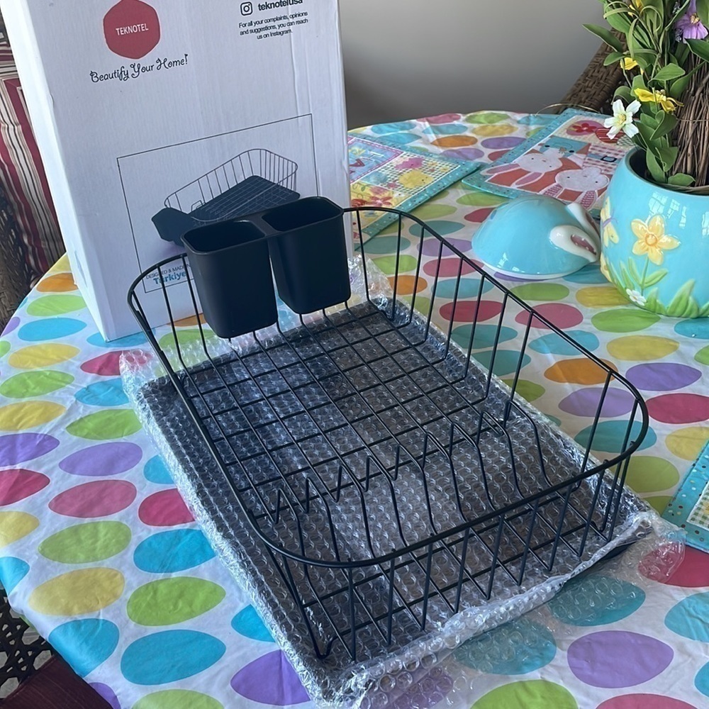 Brand New Large Dish Drying Rack Drying Rack w/ Swivel Spout for Kitchen Counter